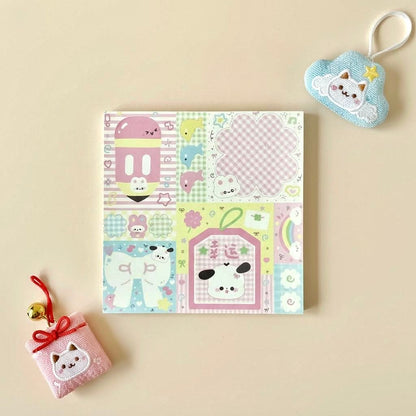 Memo Pads | Japanese-Style Kawaii Doggy Friends Squared Notepads