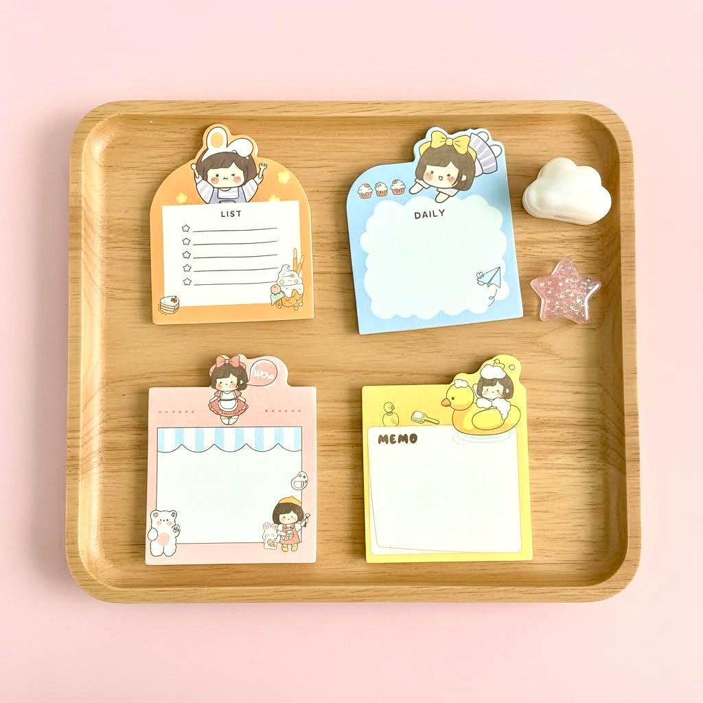 4 Pack - Sweet Millie Korean Style Sticky notes