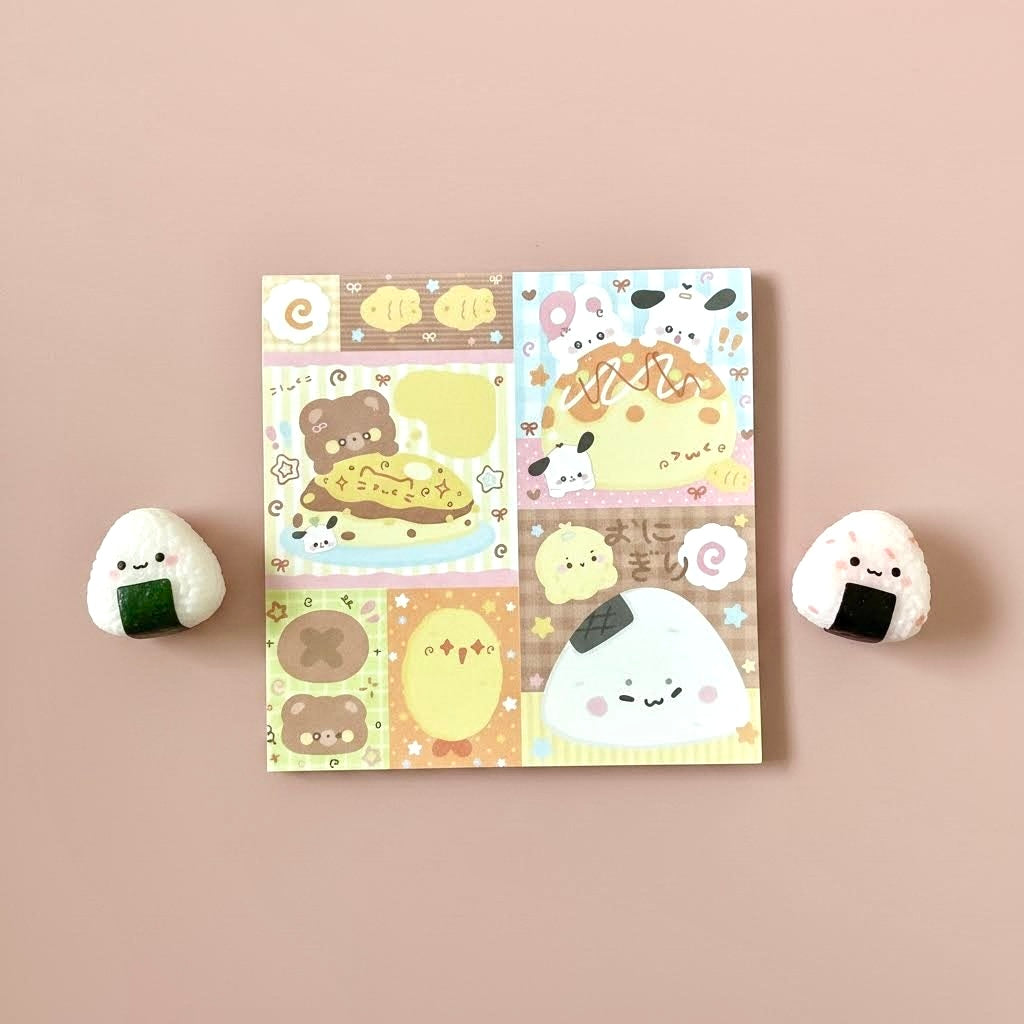 Memo Pads | Japanese-Style Kawaii Doggy Friends Squared Notepads