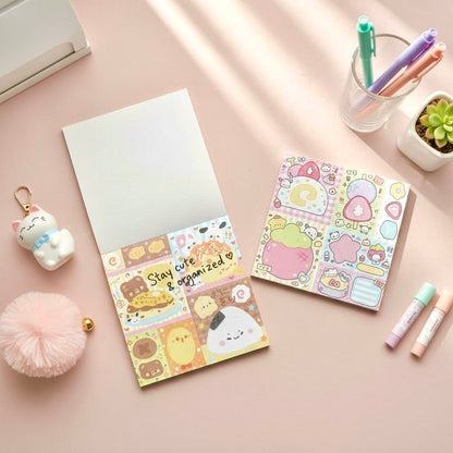 Memo Pads | Japanese-Style Kawaii Doggy Friends Squared Notepads