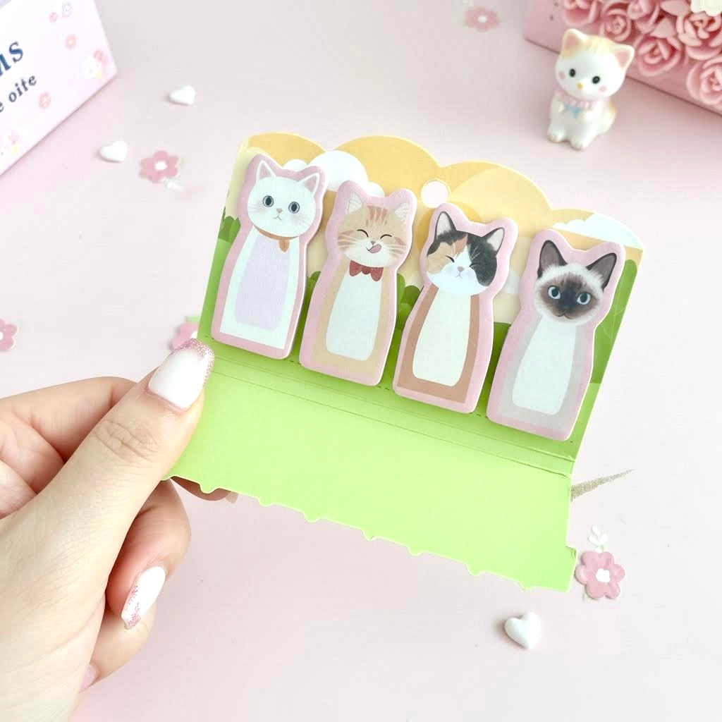 Sweet Happy Pets Index Tabs Sticky Notes Set