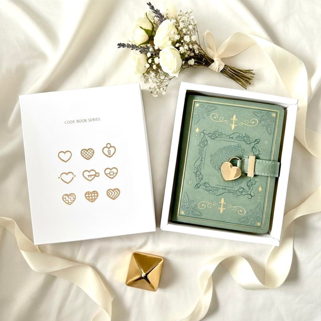 B6 | PU Leather Hardcover | Enchanted Heart Secrets Notebook