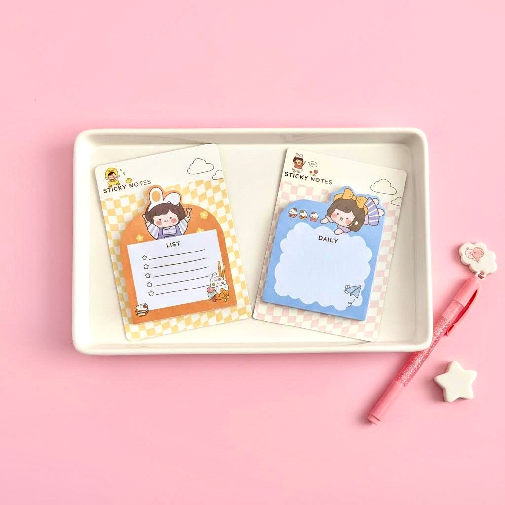 4 Pack - Sweet Millie Korean Style Sticky notes