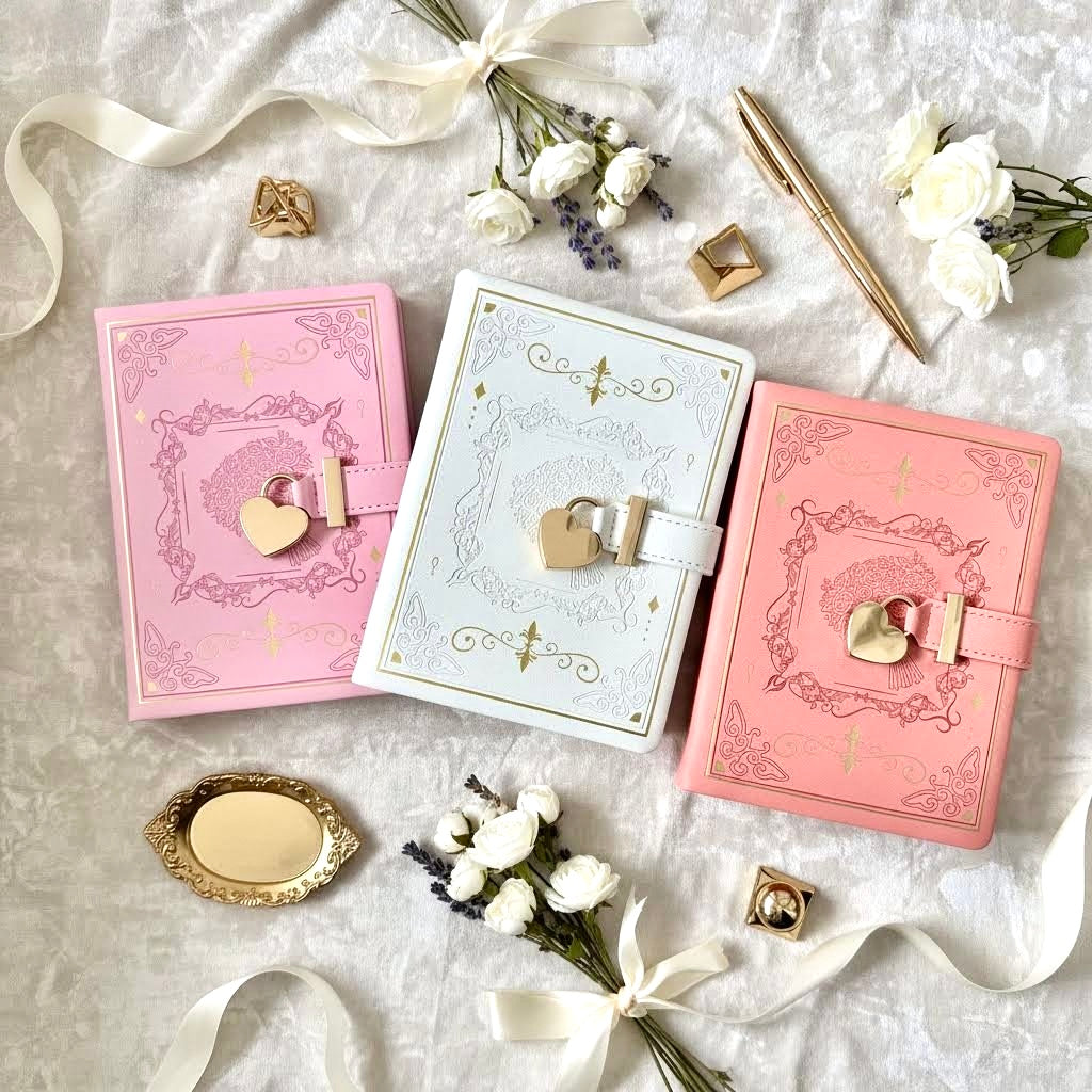 B6 | PU Leather Hardcover | Enchanted Heart Secrets Notebook