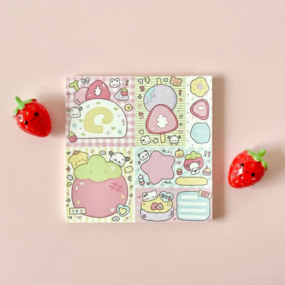 Memo Pads | Japanese-Style Kawaii Doggy Friends Squared Notepads