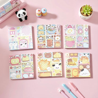 Memo Pads | Japanese-Style Kawaii Doggy Friends Squared Notepads