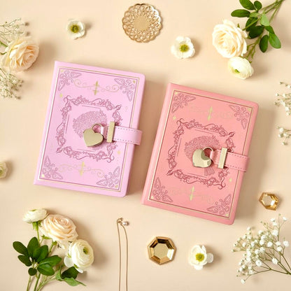 B6 | PU Leather Hardcover | Enchanted Heart Secrets Notebook