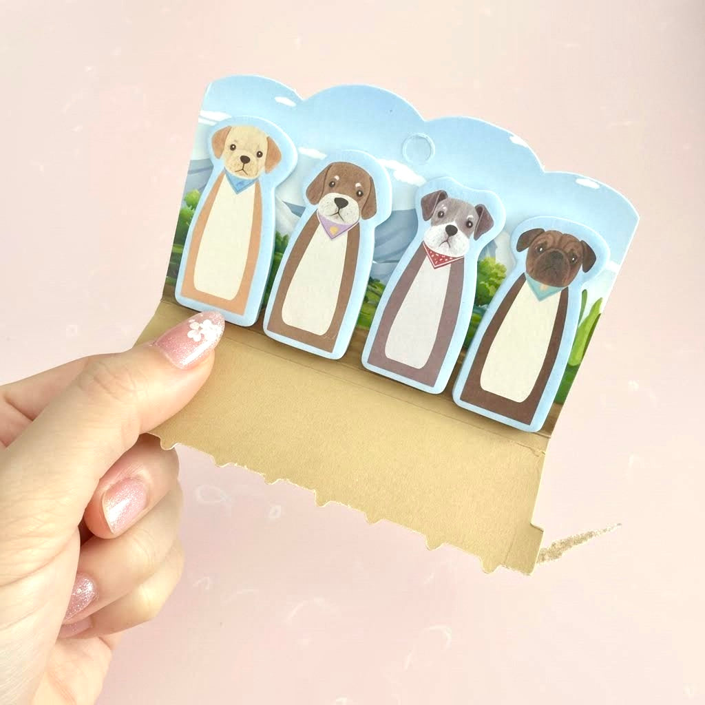 Sweet Happy Pets Index Tabs Sticky Notes Set