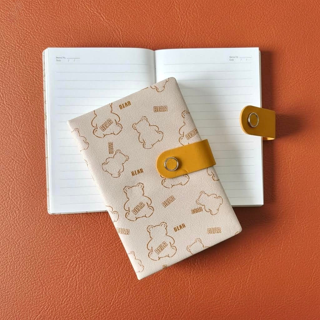 B6 | PU Leather Hardcover | Little Bear Series with Magnetic Closure