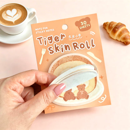 Dessert-Themed Bear’s Polka Sticky Notes