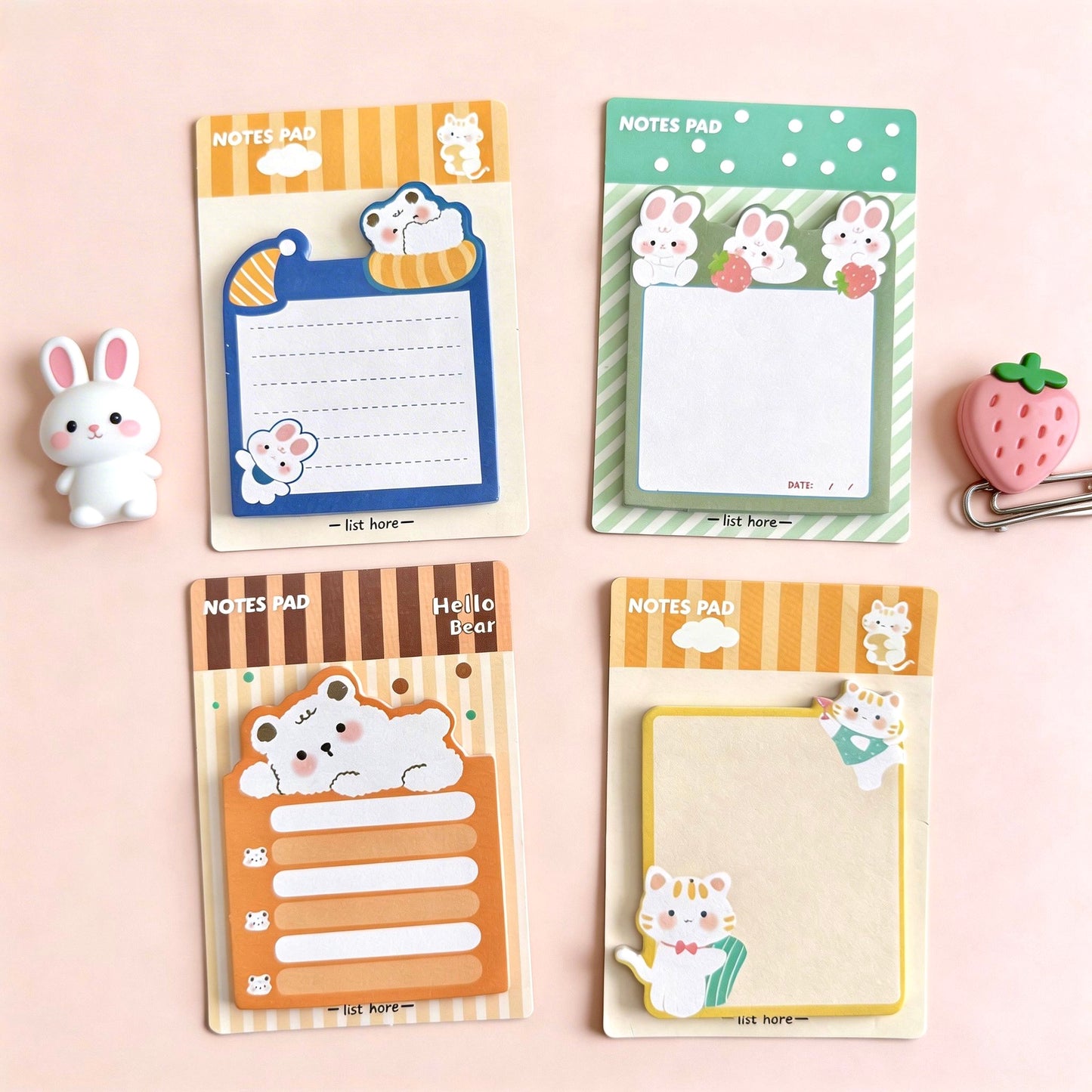 4 Pack - Sweet Millie Korean Style Sticky notes