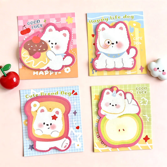 Cute Cartoon Westie Puppy Dog Sticky Notes