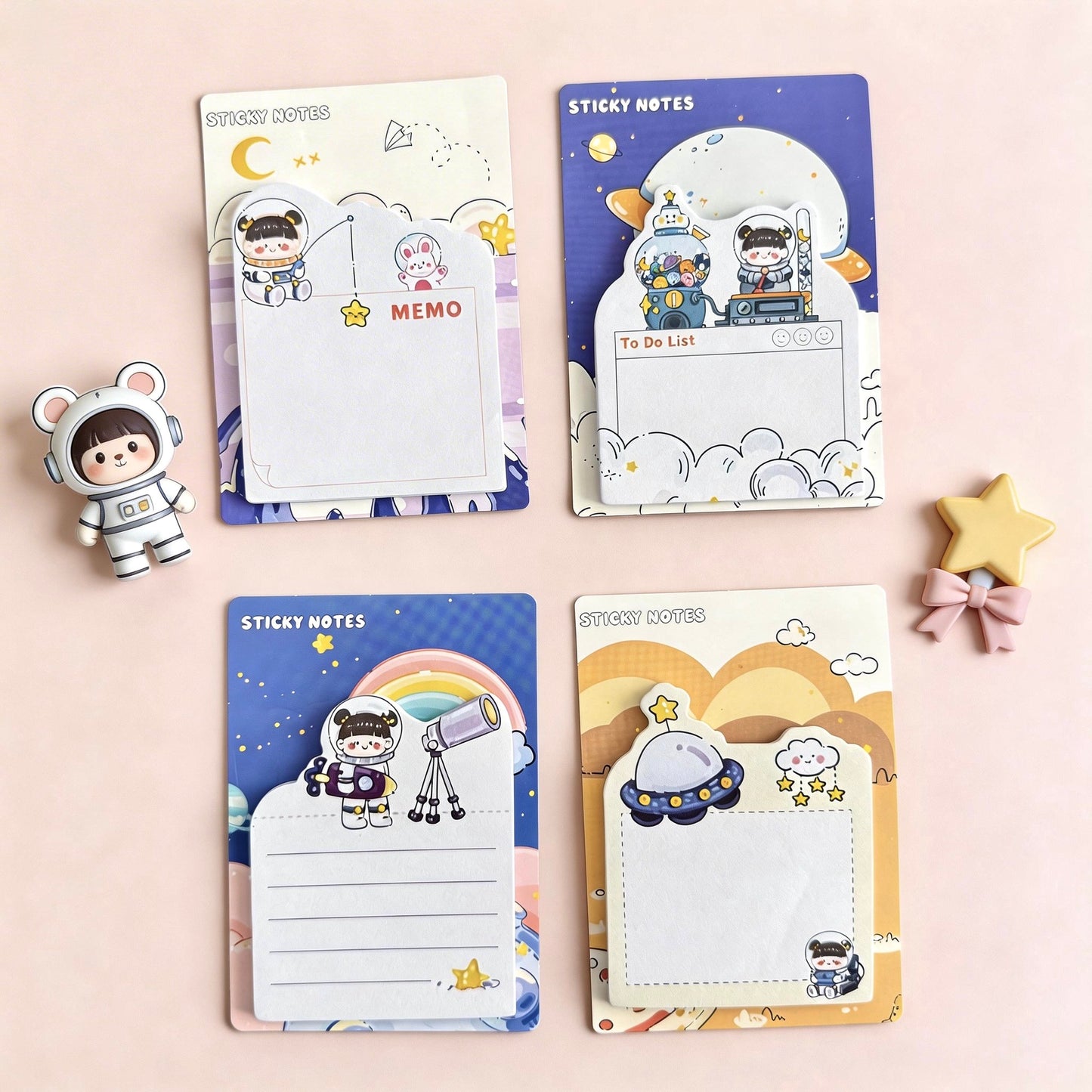 4 Pack - Sweet Millie Korean Style Sticky notes