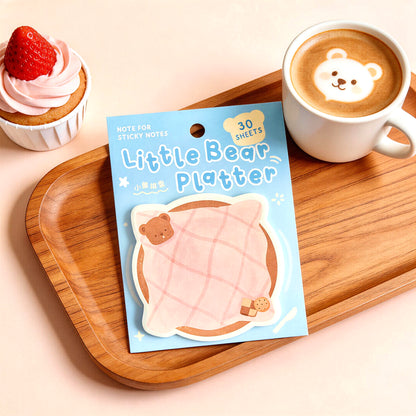 Dessert-Themed Bear’s Polka Sticky Notes