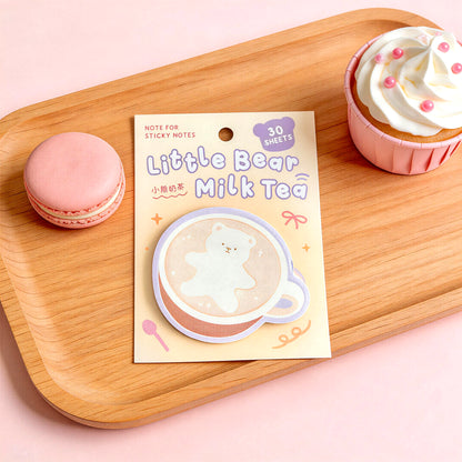Dessert-Themed Bear’s Polka Sticky Notes