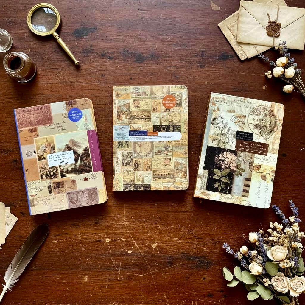 Hardcover Notebook  | Timeless Vintage European Journal
