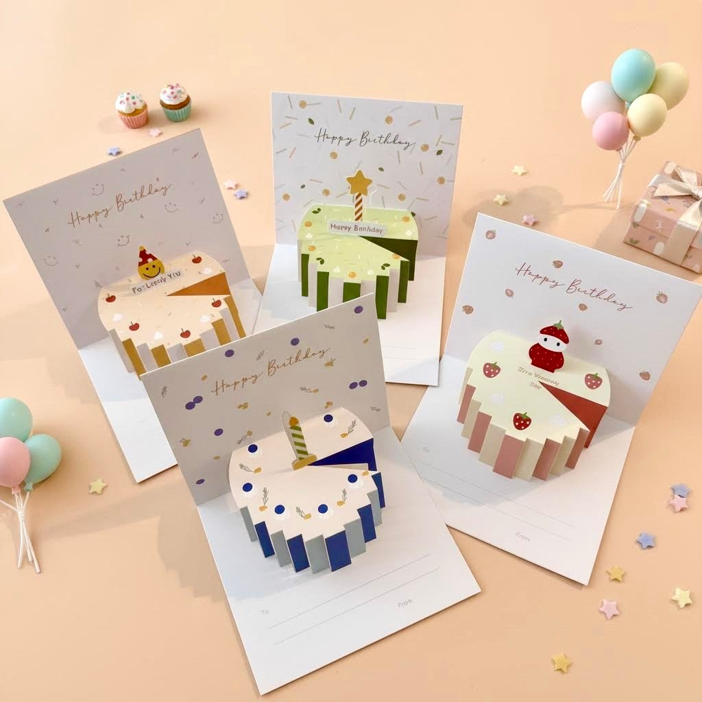3D Pop-Up Yammy Cakes Birthday Card