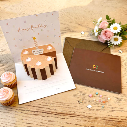3D Pop-Up Yammy Cakes Birthday Card