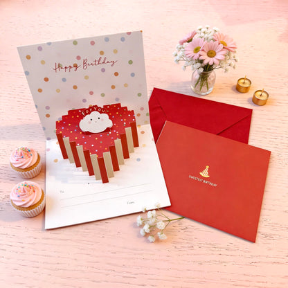 3D Pop-Up Yammy Cakes Birthday Card