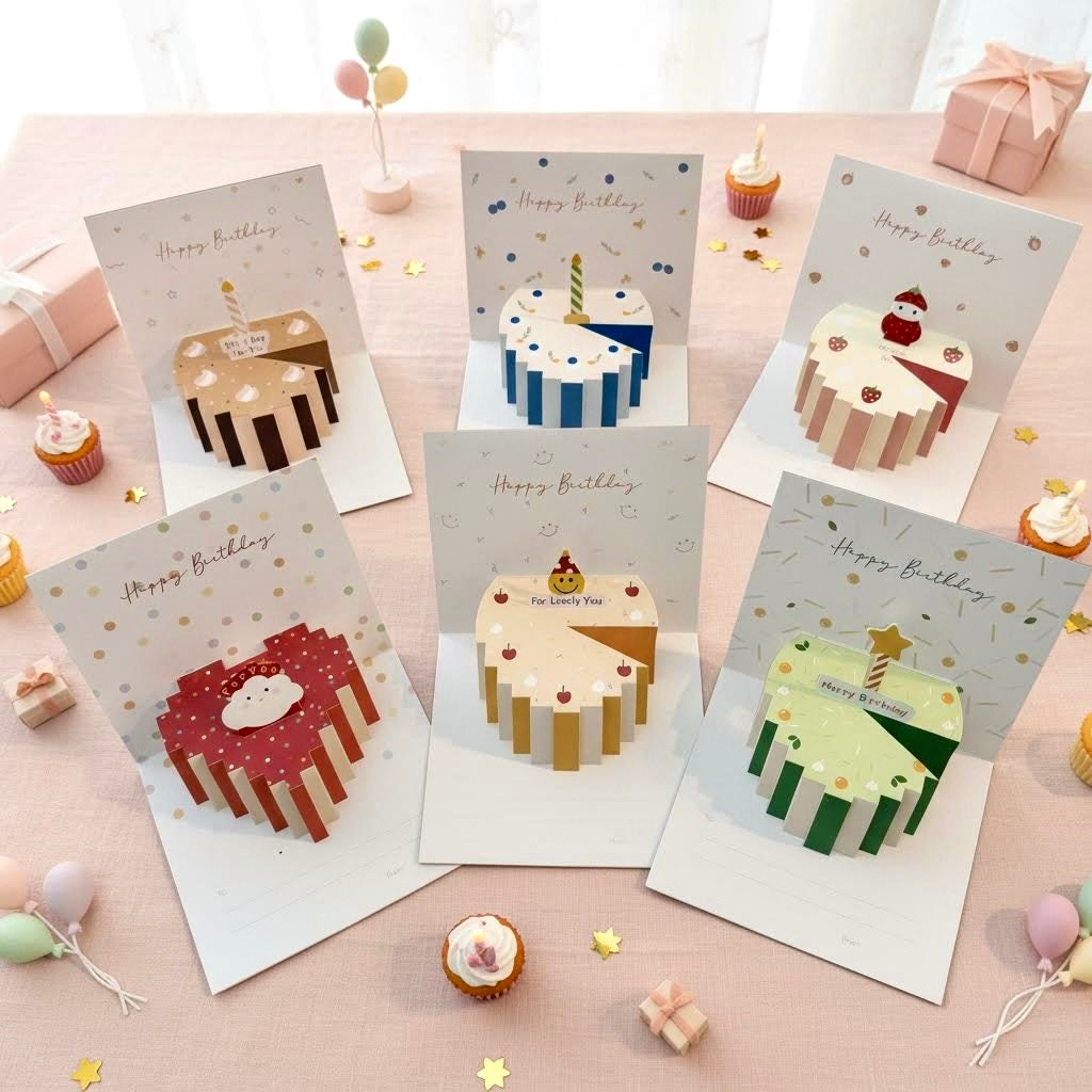 3D Pop-Up Yammy Cakes Birthday Card