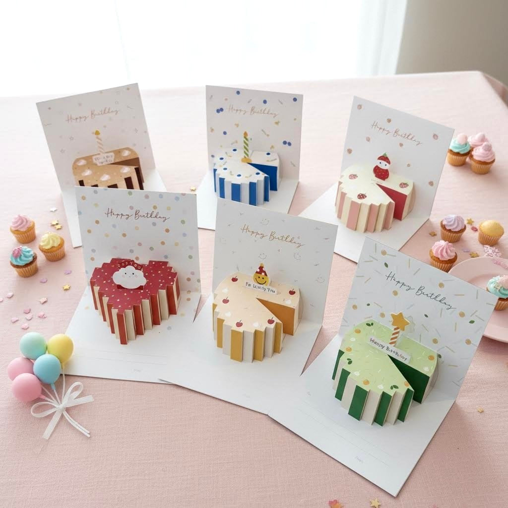 3D Pop-Up Yammy Cakes Birthday Card