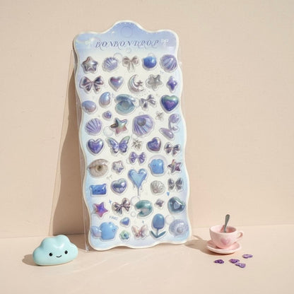3D Stickers | Twinkling Cosmic Candy Garden