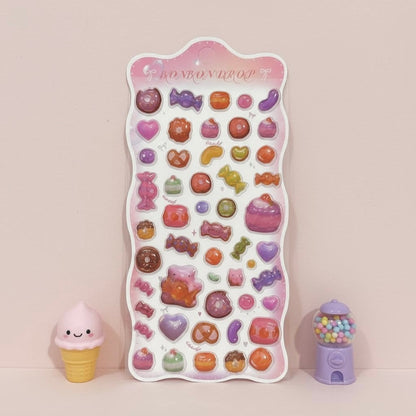 3D Stickers | Twinkling Cosmic Candy Garden