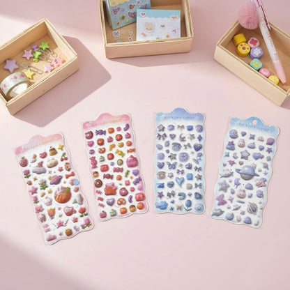 3D Stickers | Twinkling Cosmic Candy Garden