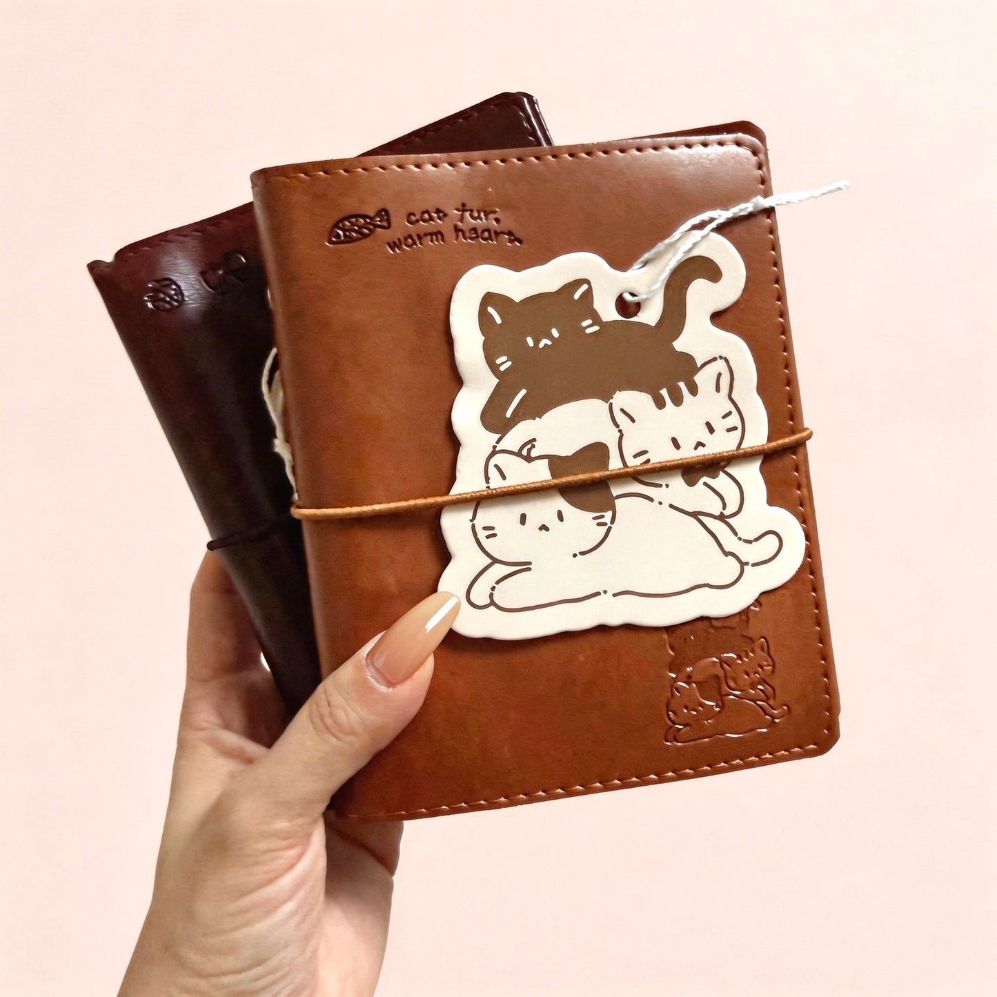 A6 | PU Leather | Subtle Cute Leather Refillable Journal Notebook