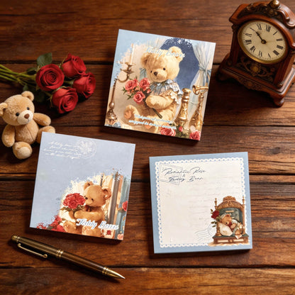Trio Sticky Notes Set - Teddy Bear Romance Series