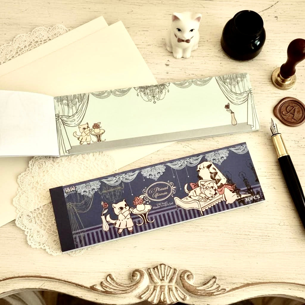 Memo Pads | Baroque Cats Tear-off Notepad | Medium