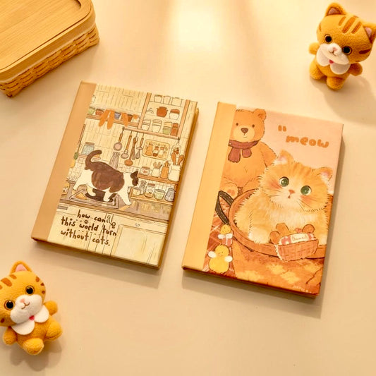 Pocket-Sized Mini Hardcover Little Meow Diary Series