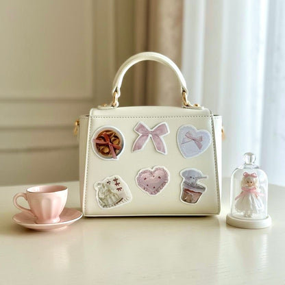 50 Pcs Individual Stickers | Pink Bow Cuties