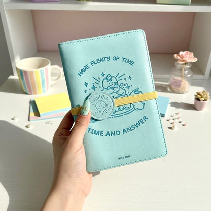 A6 | PU Leather | Mint and Lychee Fun Journal Notebook
