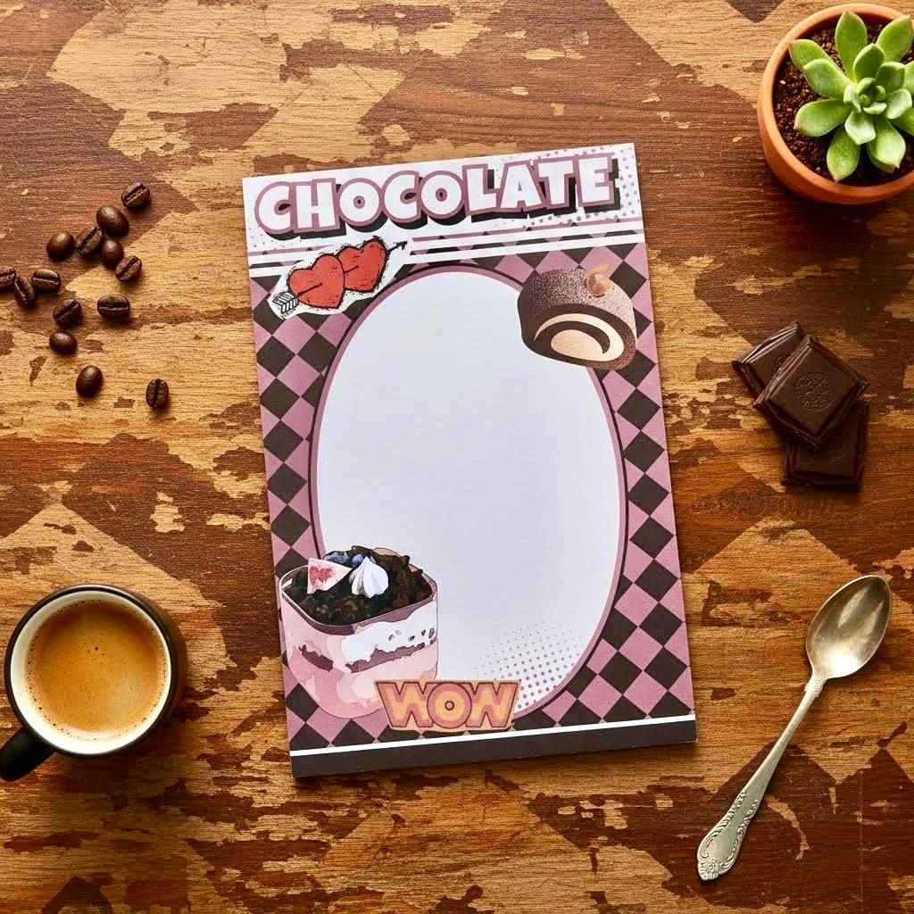 Notepads | American Retro Sweets Series | Large-A5