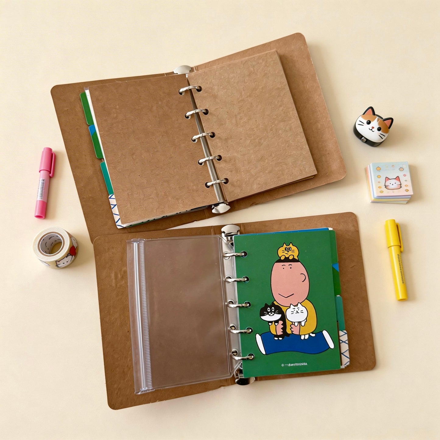 Pocket-Sized Hardcover All-in-One Creative Cat Journal