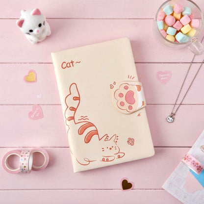 B6 | PU Leather Hardcover | Cat and Dog Notebook with Magnetic Closure