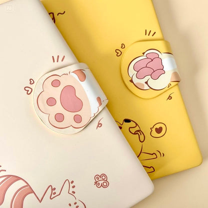 B6 | PU Leather Hardcover | Cat and Dog Notebook with Magnetic Closure