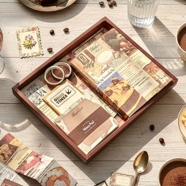 Vintage Artistic Planner Gift Set - Cocoa Brownie Edition