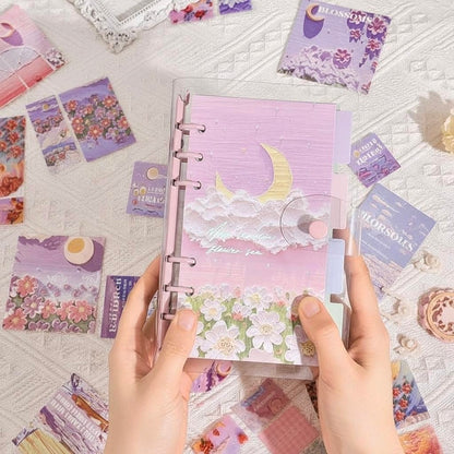Lumière Reverie Art Journaling Gift Set - Moonlit Floral Sea Edition