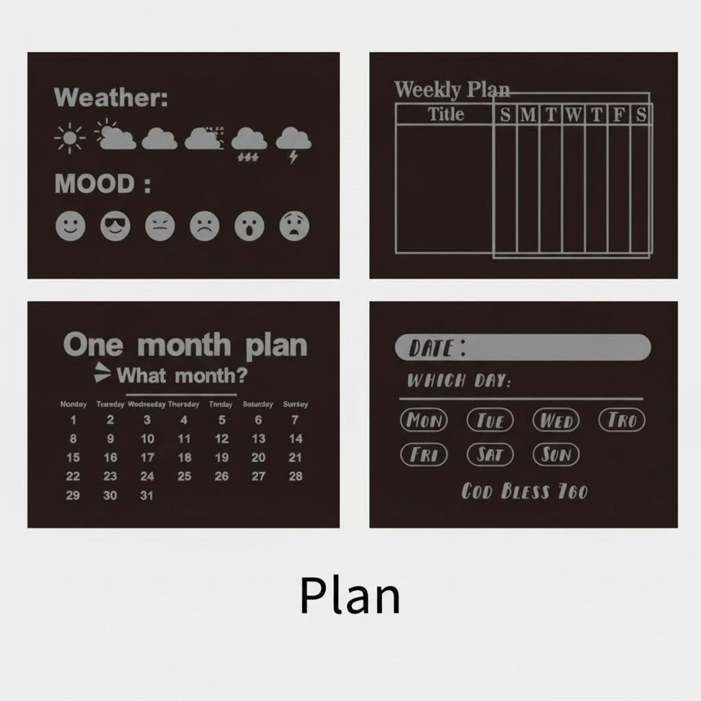 Classic Rectangular Wooden Stamp – Mix & Match Patterns