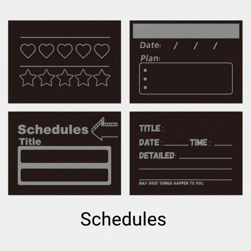 Classic Rectangular Wooden Stamp – Mix & Match Patterns