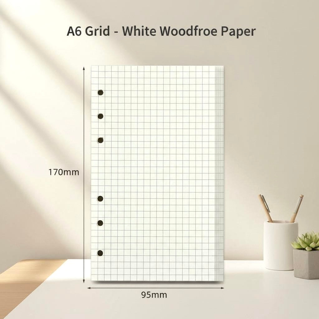 A5/A6 6-Hole Refill Sheets | Essential Planner Inserts