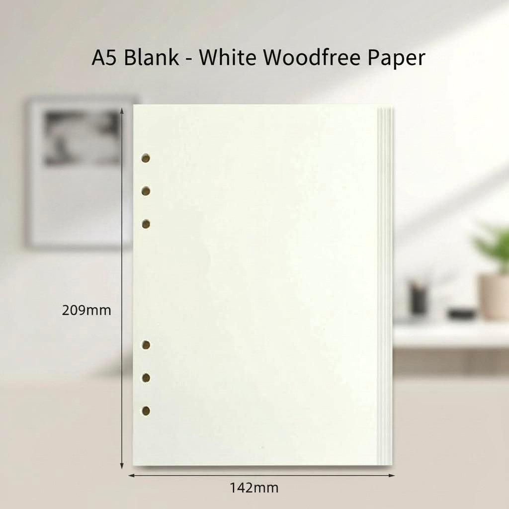 A5/A6 6-Hole Refill Sheets | Essential Planner Inserts