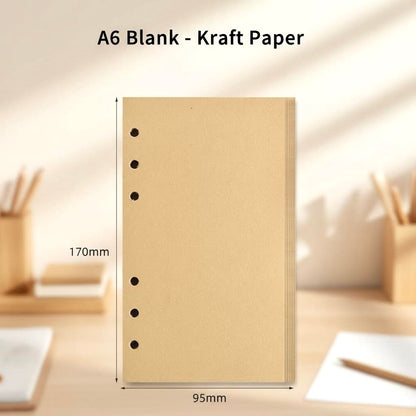 A5/A6 6-Hole Refill Sheets | Essential Planner Inserts