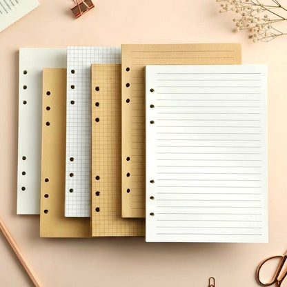 A5/A6 6-Hole Refill Sheets | Essential Planner Inserts