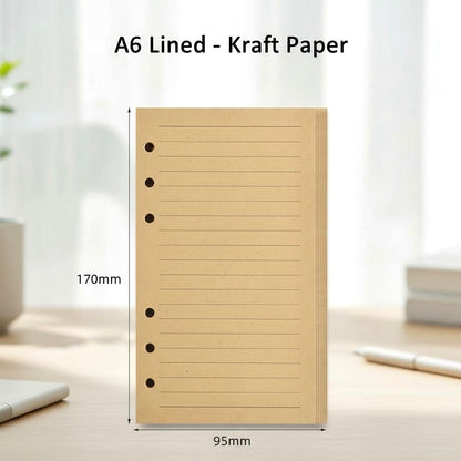 A5/A6 6-Hole Refill Sheets | Essential Planner Inserts