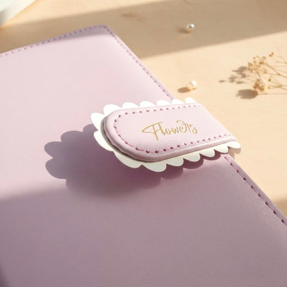 A5 | PU Leather Hardcover | Flower Candy Series Notebook with Scalloped Magnetic Closure