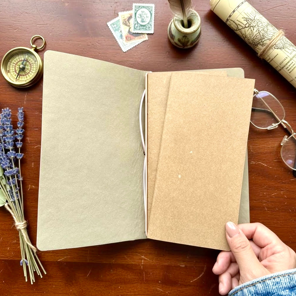 A6 | PU Leather Cover | Embossed Floral Series Journal Notebook with Strap