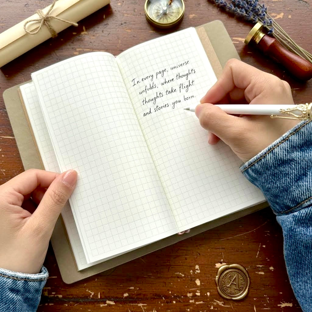 A6 | PU Leather Cover | Embossed Floral Series Journal Notebook with Strap